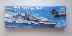 TRUMPETER 1/700 05763 HMS REPULSE 1941
